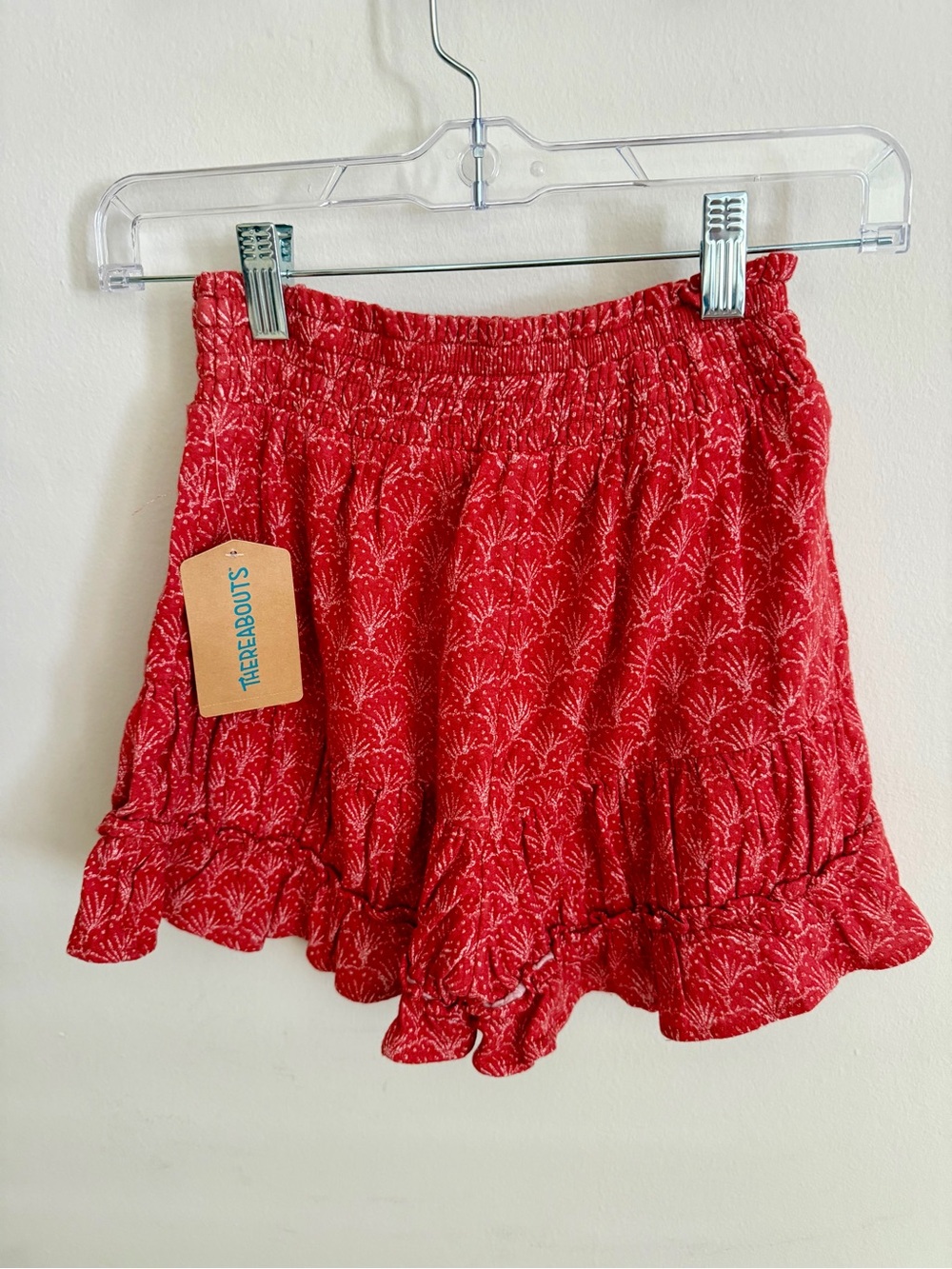 Thereabouts Red Girls' Ruffle Shorts. Size M 10/12 (kids)